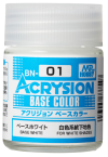 Mr. Hobby Acrysion Base Color 01: Base White (18ml)  