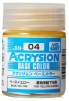 Mr. Hobby Acrysion Base Color 04: Base Yellow (18ml)  