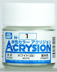 Mr. Hobby Acrysion Color 001: White (10ml) 