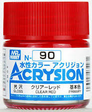 Mr. Hobby Acrysion Color 090: Clear Red (10ml) 