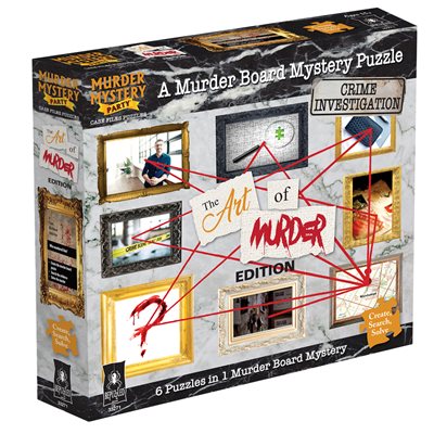 Murder Mystery Case File Puzzle: The Art Of Murder (DAMAGED) 