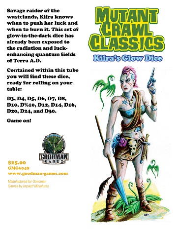 Mutant Crawl Classics: KILRAS GLOW DICE SET 