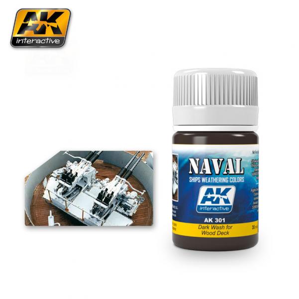 Naval Ships Weathering Colors: Dark Wash For Wood Decks 