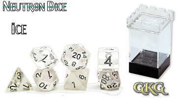 Neutron Dice: 7 Piece Set - Ice 