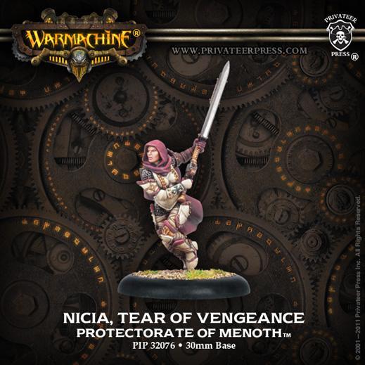 Warmachine: Menoth (32076): Nicia, Tear of Vengeance 