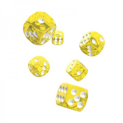 Oakie Doakie 12D6 16MM Dice: Translucent Yellow 