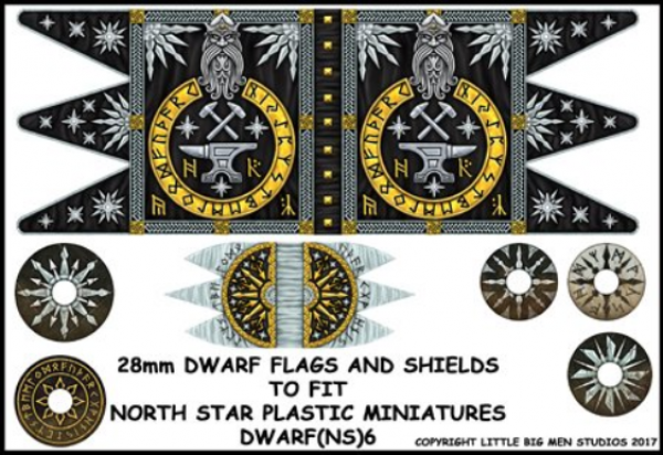 Oathmark: Dwarf Flag and Shields #2 