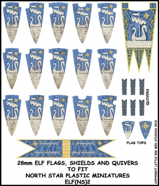 Oathmark: Elf Banner and Shields #2 