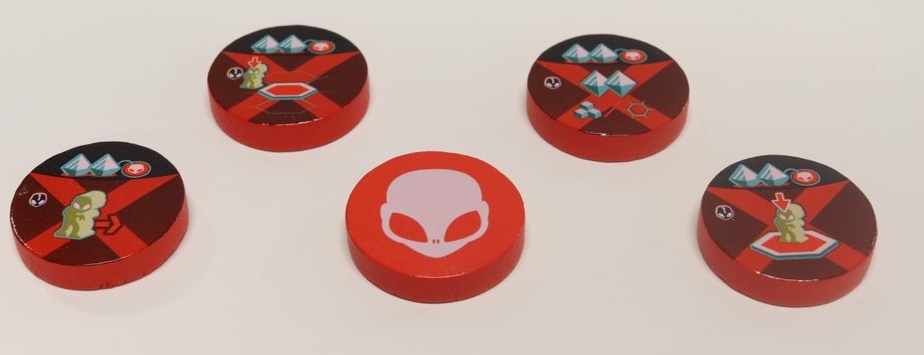 On Mars WOODEN TOKENS 