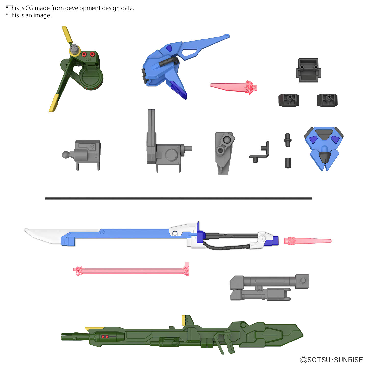 Option Parts Set: Gunpla 02: Launcher Striker & Sword Striker 