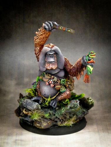Dark Sword Miniatures: Critter Kingdoms- Orangutan Mage 