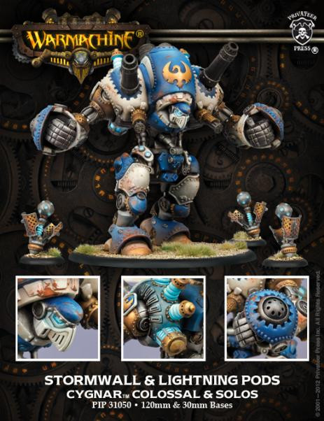 Warmachine: Cygnar (31050): Stormwall & Lightning Pods 