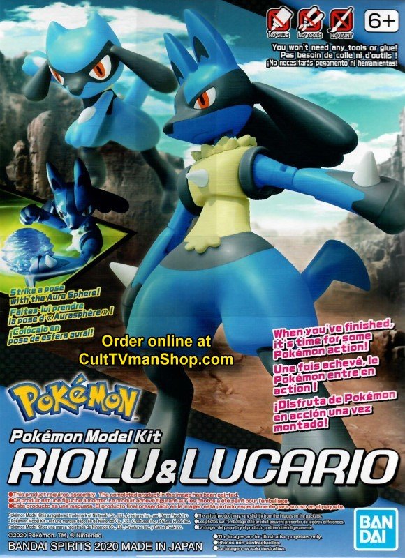 POKEMON: Model Kit: #44 Riolu & Lucario 