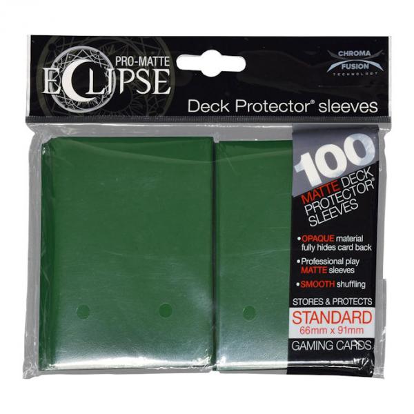 PRO-Matte Eclipse Standard Deck Protector Sleeves: Forest Green 