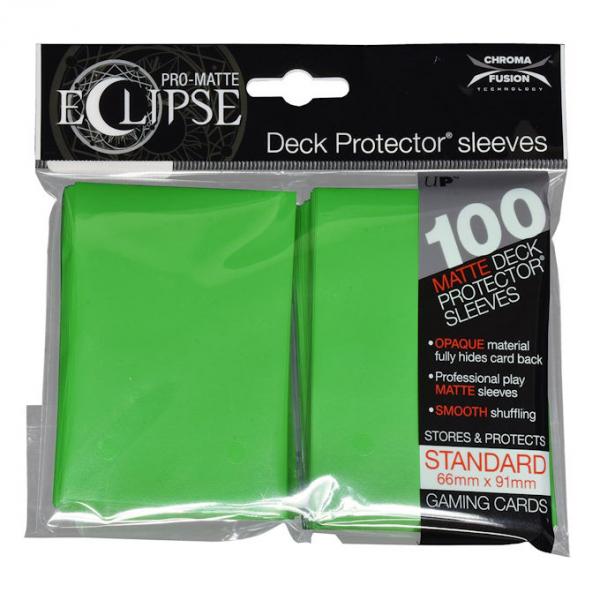 PRO-Matte Eclipse Standard Deck Protector Sleeves: Lime Green 