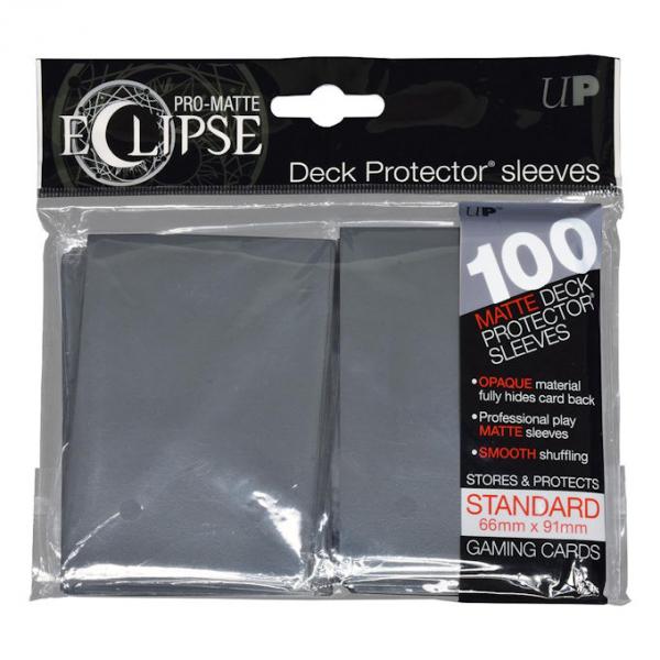 PRO-Matte Eclipse Standard Deck Protector Sleeves: Smoke Gray 
