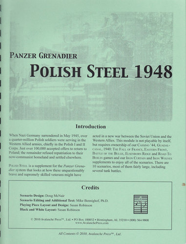 Panzer Grenadier: Polish Steel 