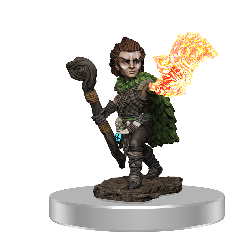 Pathfinder Battles: PREMIUM PAINTED FIGURES - MALE GNOME DRUID 
