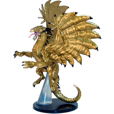 Pathfinder Battles: Ruins of Lastwall- #026 Large Gold Dragon (U) 