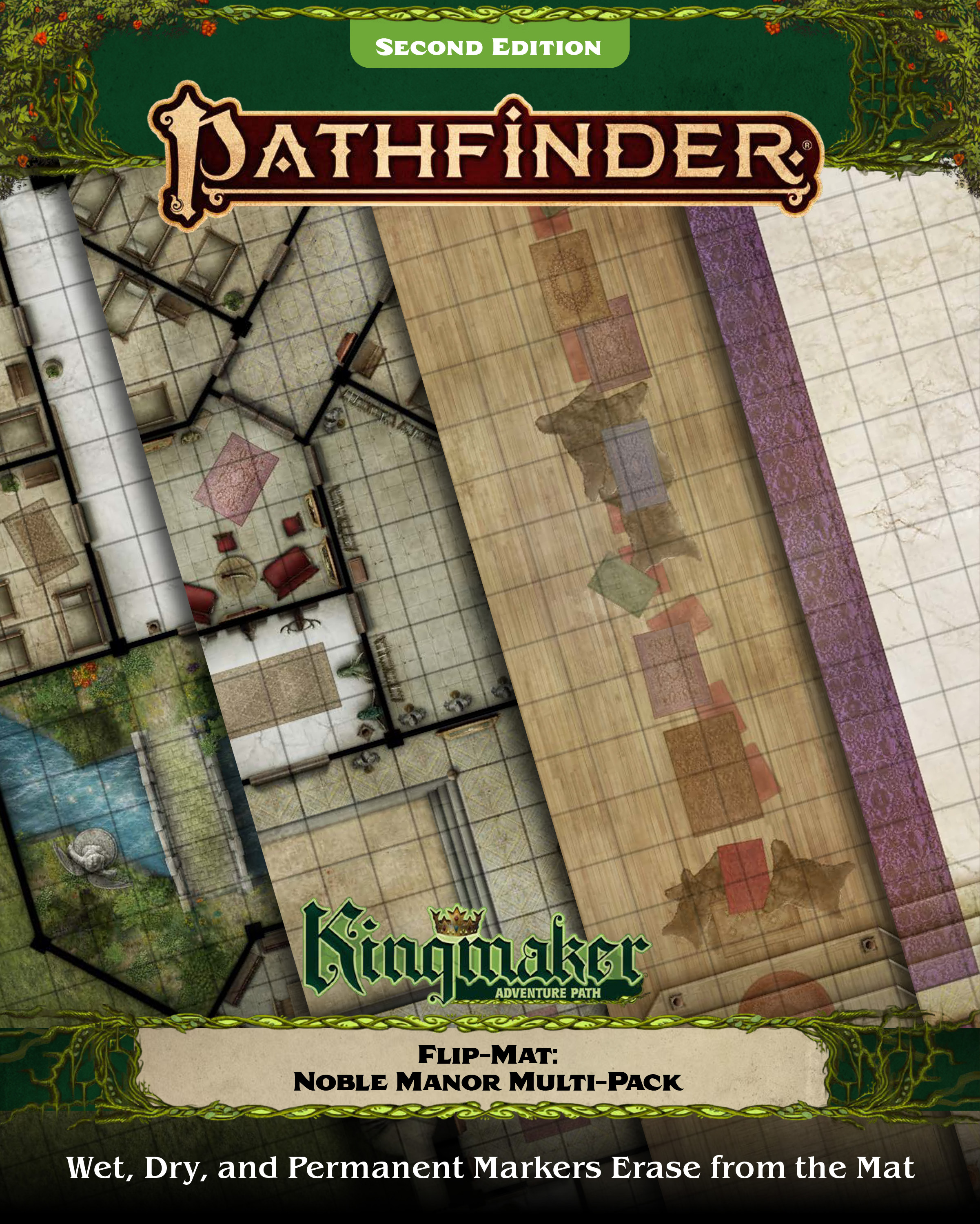 Pathfinder 2E: Flip Mat: Kingmaker: Noble Manor Multi-Pack 