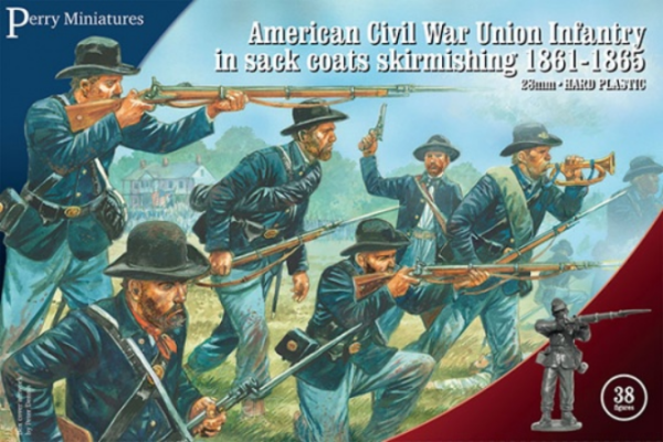 Perry: 28mm American Civil War: Union Infantry in Sack Coats Skirmishing 1861-1865 