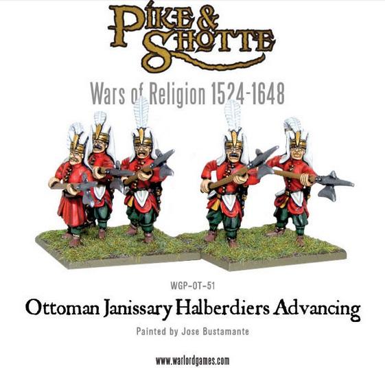 Pike & Shotte: Wars of Religion 1524-1648: Ottoman Janissary Halberdiers Advancing 