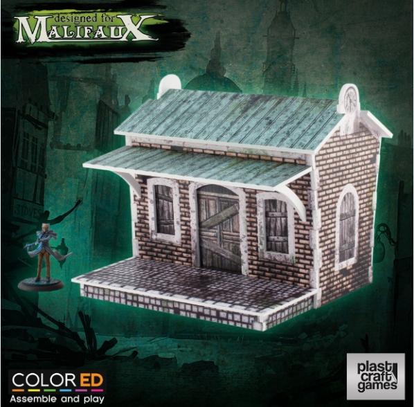 Plast Craft Games: Malifaux Terrain ColorED: Train Halt 