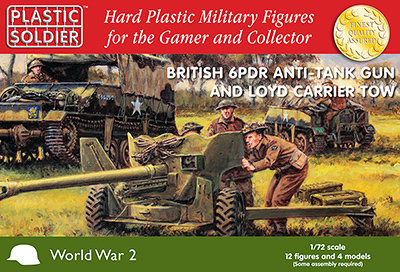 Plastic Soldier Company: 1/72 British: 6 PDR Anti -Tank Gun and Loyd Carrier Tow 