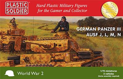 Plastic Soldier Company: 1/72 German: Panzer III J, L. M and N Tank 