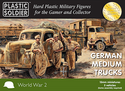 Plastic Soldier Company: 15mm German: Medium Trucks 