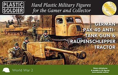 Plastic Soldier Company: 15mm German: Pak 40 with Raupenschlepper Tractor  