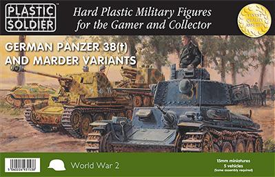 Plastic Soldier Company: 15mm German: Pz 38T and Marder Variants 