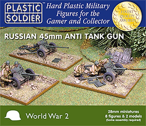 Plastic Soldier Company: 28mm Russian: 45mm Anti Tank Gun 