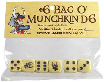 Munchkin: Plus Six Bag o Munchkin D6 