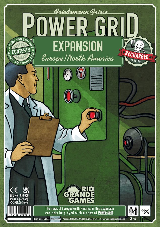 Power Grid: Recharged Expansion : Europe/North America 