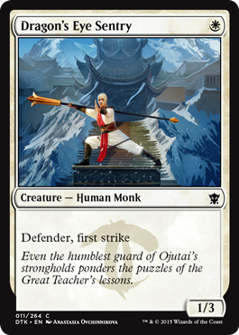 MTG: Dragons of Tarkir 011: Dragons Eye Sentry 