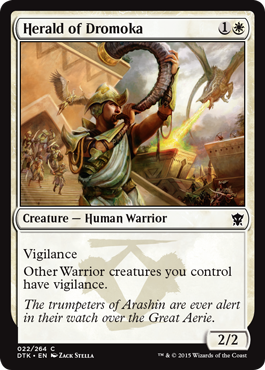 MTG: Dragons of Tarkir 022: Herald of Dromoka 