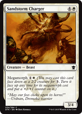 MTG: Dragons of Tarkir 034: Sandstorm Charger 