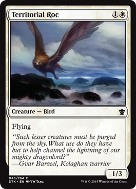 MTG: Dragons of Tarkir 043: Territorial Roc 