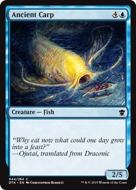 MTG: Dragons of Tarkir 044: Ancient Carp 