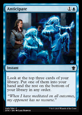 MTG: Dragons of Tarkir 045: Anticipate 