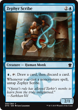 MTG: Dragons of Tarkir 085: Zephyr Scribe 