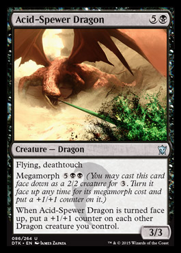 MTG: Dragons of Tarkir 086: Acid-Spewer Dragon 