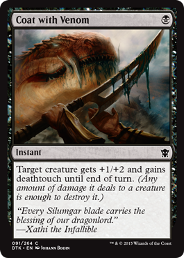 MTG: Dragons of Tarkir 091: Coat with Venom 