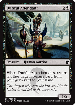 MTG: Dragons of Tarkir 099: Dutiful Attendant 