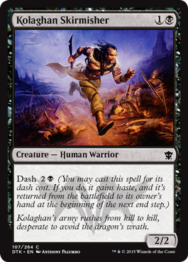 MTG: Dragons of Tarkir 107: Kolaghan Skirmisher 