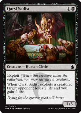 MTG: Dragons of Tarkir 113: Qarsi Sadist 