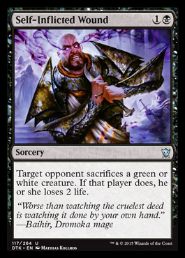 MTG: Dragons of Tarkir 117: Self-Inflicted Wound 