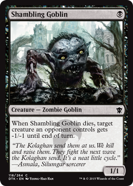 MTG: Dragons of Tarkir 118: Shambling Goblin 