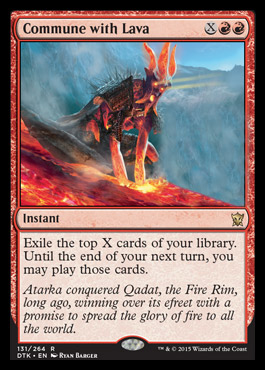 MTG: Dragons of Tarkir 131: Commune with Lava 
